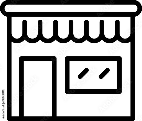 Online Store Icon - Modern E-commerce Symbol for Digital Platforms