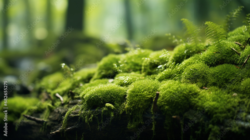 Moss on The Forest Ground Moss on The Forest Ground