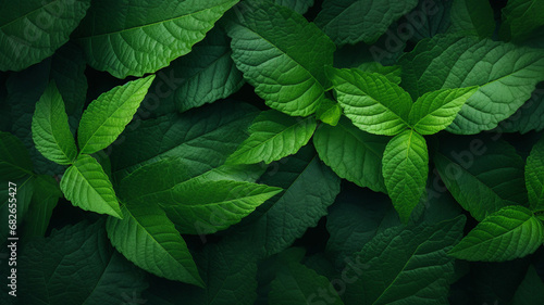 abstract green leaf nature background © BornHappy