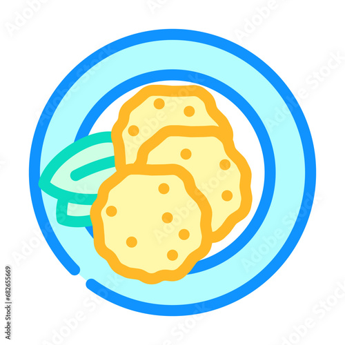 foie gras french cuisine color icon vector. foie gras french cuisine sign. isolated symbol illustration