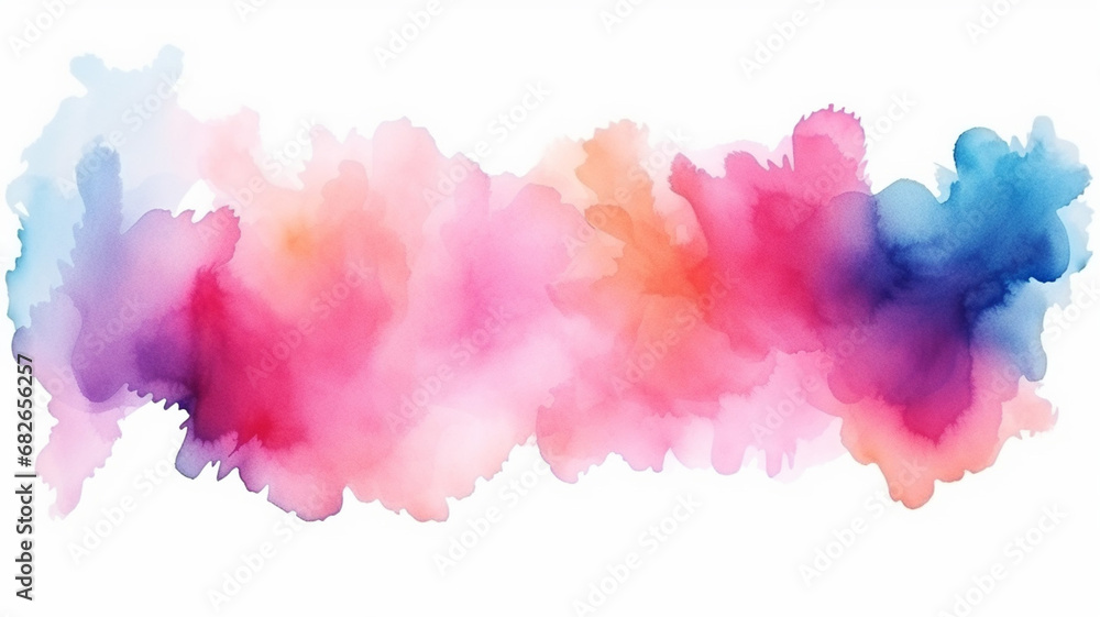 Abstract hand painted colorful watercolor background