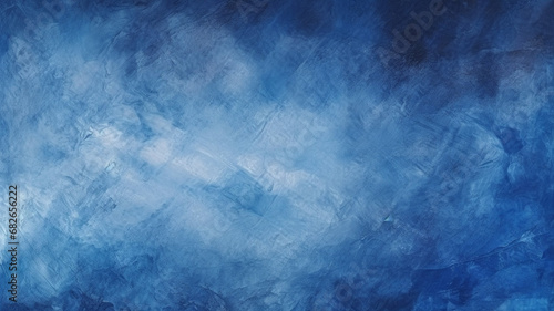 Abstract hand painted background in dark blue color