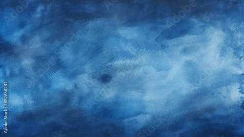 Abstract watercolor paint background in navy color © BornHappy