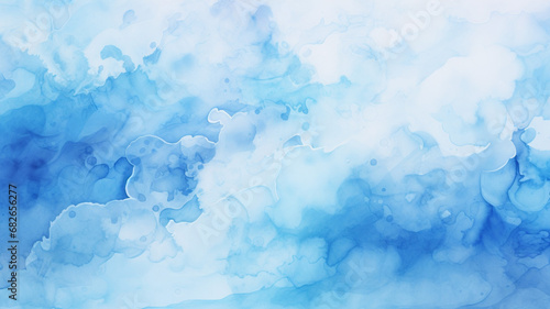 Beautiful Blue Watercolor Background Design