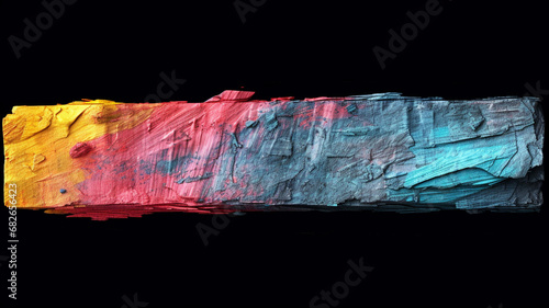 Coal pencil stroke grunge. Coal pencil colorful brush photo