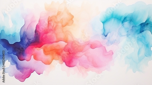 Colorful Watercolor Palette Expression
