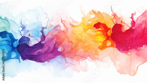 Colors watercolor paint stains vector backgrounds