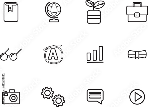set of icons