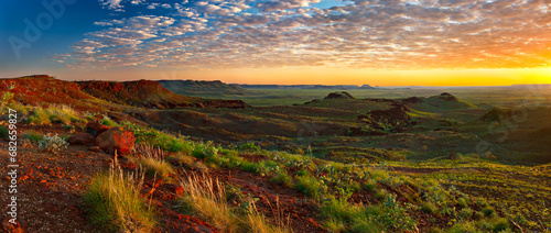 Dawn at Panorama Lookout, Millstream Chichester National Park, Pilbara, Western Australia. photo