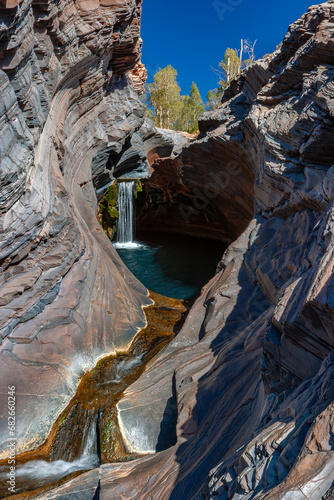 Spa Pool in Hamersley Gorge, Karijini National Park, Pilbara, Western Australia.