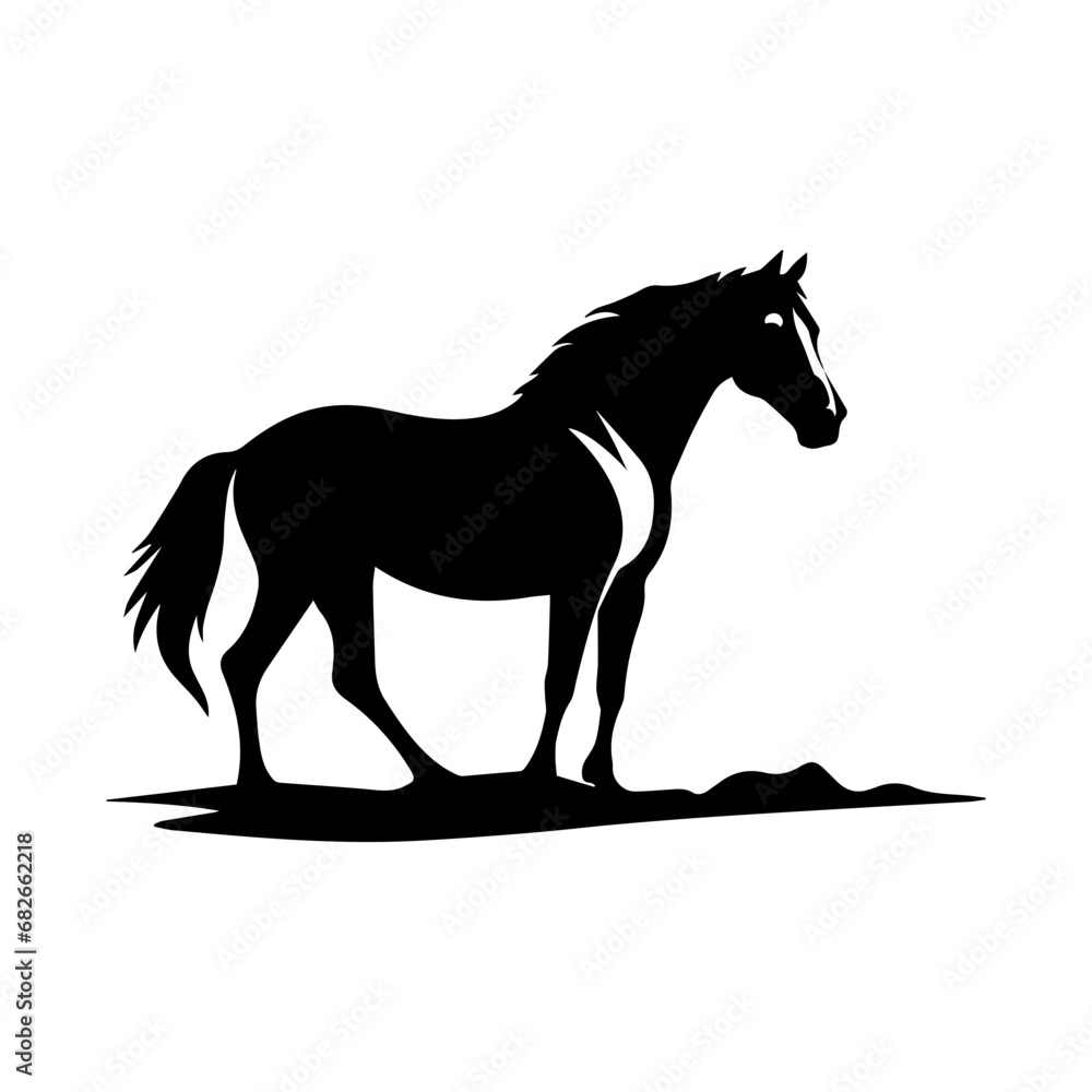 silhouette of a horse silhouette of a horse