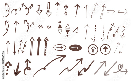 手書き矢印詰め合わせ