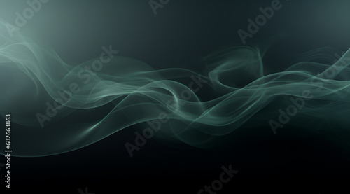 Soft grey smoke waves creating a tranquil, underwater-like abstract background.