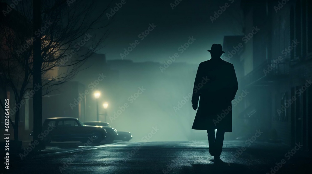 a person walking in the rain