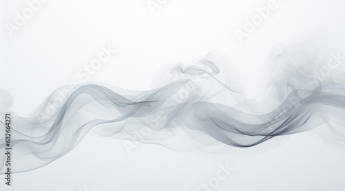 Soft grey smoke waves creating a tranquil, underwater-like abstract background.