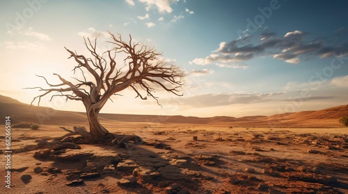 a tree in a desert