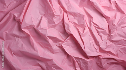 Wallpaper Mural Pink colored crumpled paper background. AI generative Torontodigital.ca