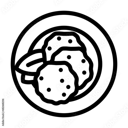 foie gras french cuisine line icon vector. foie gras french cuisine sign. isolated contour symbol black illustration