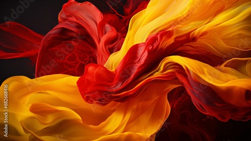 a close-up of a red flame