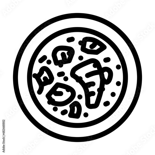 beef bourguignon french cuisine line icon vector. beef bourguignon french cuisine sign. isolated contour symbol black illustration