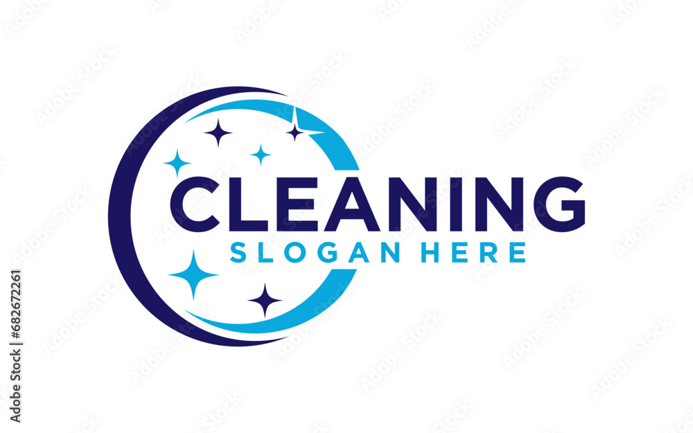 Cleaning Logo Design Vector Template Cleaning Logo Design Vector Template