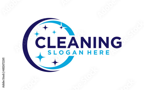Cleaning Logo Design Vector Template