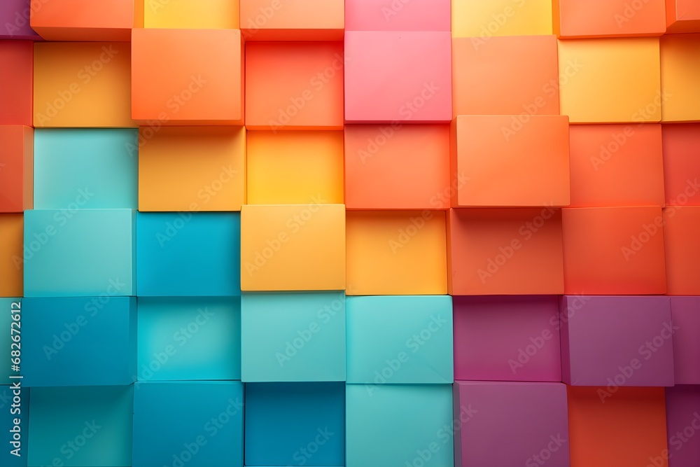 Colorful cubes Colorful cubes