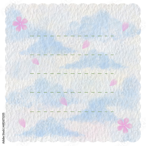 cute note paper For decorating work pieces Calendar, to-do list, greeting card