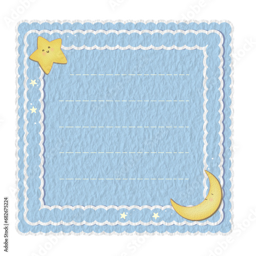 cute note paper For decorating work pieces Calendar, to-do list, greeting card