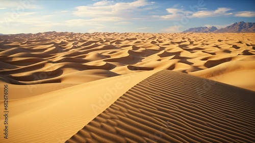 a desert landscape with sand dunes