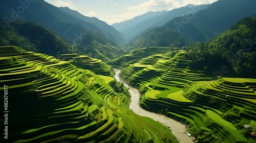 a river running through a valley