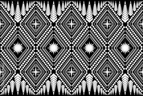 Ethnic handmade beautiful art. Ethnic abstract floral art . folk embroidery, Peruvian, Indian, Asia, Moroccan, Turkey, and Uzbek style. Aztec geometric art ornament print.