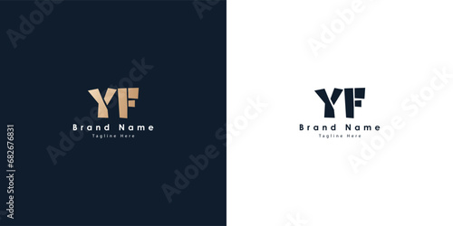 YF Letters vector logo design