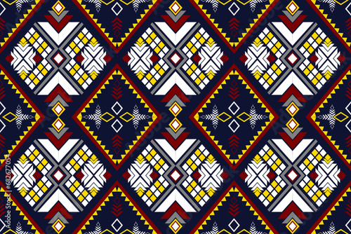 Ethnic handmade beautiful art. Ethnic abstract floral art . folk embroidery, Peruvian, Indian, Asia, Moroccan, Turkey, and Uzbek style. Aztec geometric art ornament print.