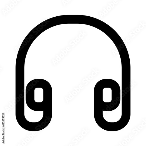 Headphone icon. Earphones icon