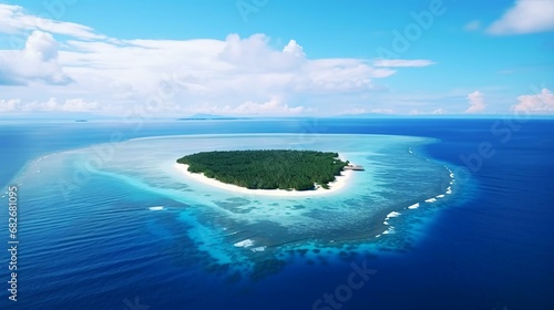 an island in the ocean photo
