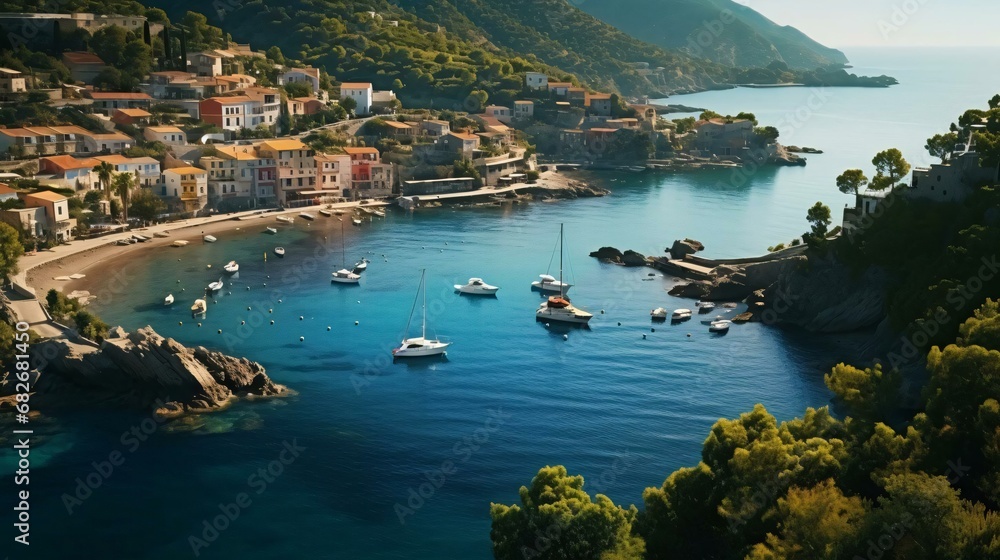 a body of water with boats in it and buildings around it