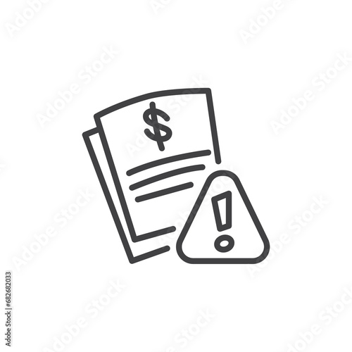 Risk Management line icon