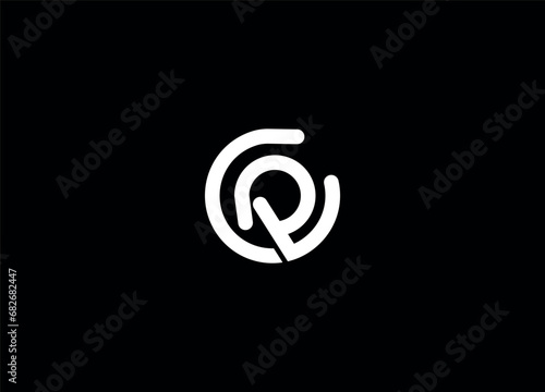 CR  initial logo design and creative logo photo