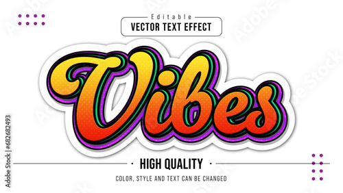orange vibes editable text effect