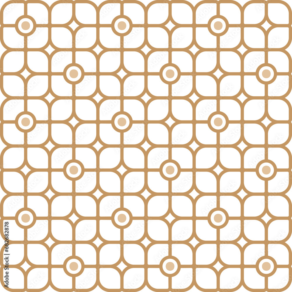 Fototapeta premium Elegant Classic Vintage Seamless Pattern