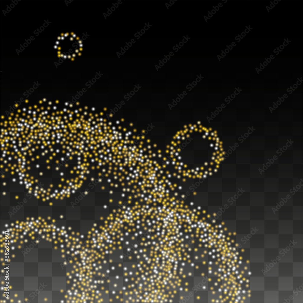 Gold Glitter Vector Texture on a Black. Golden Glow Pattern. Golden Christmas and New Year Snow. Golden Explosion of Confetti. Star Dust. Abstract Flicker Background with a Party Lights Design. Gold Glitter Vector Texture on a Black. Golden Glow Pattern. Golden Christmas and New Year Snow. Golden Explosion of Confetti. Star Dust. Abstract Flicker Background with a Party Lights Design.