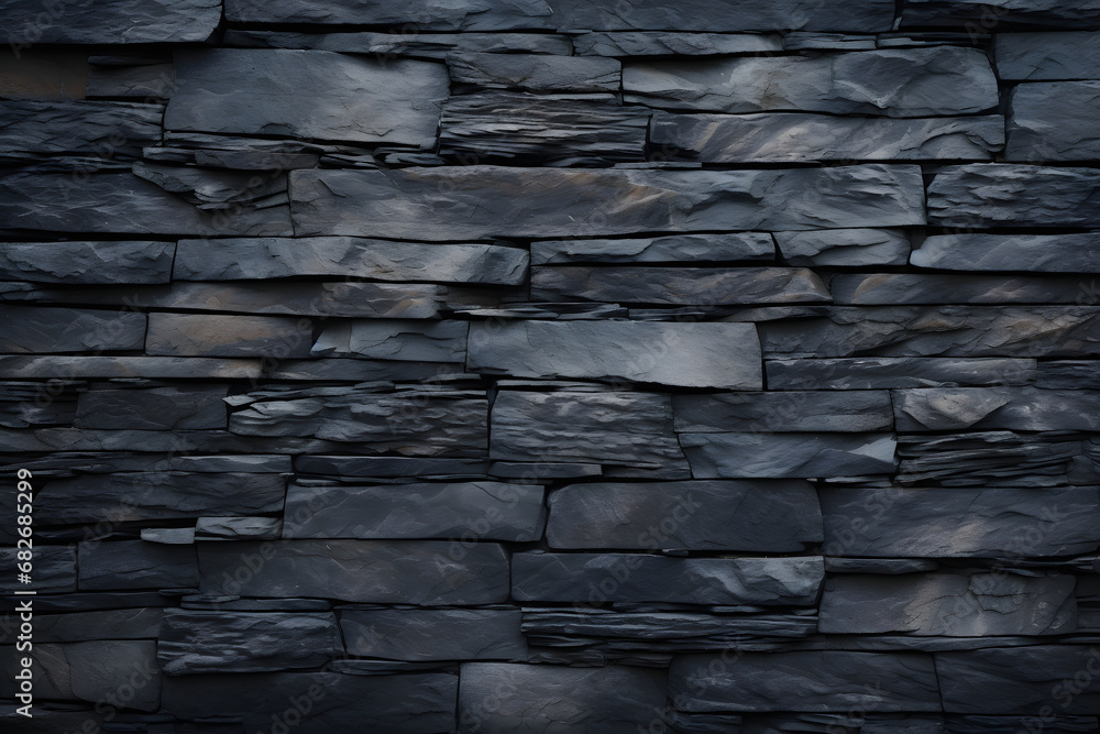 Black Bricks Slate pattern background Black Bricks Slate pattern background