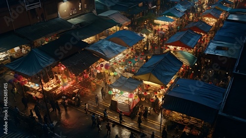 a street full of tents