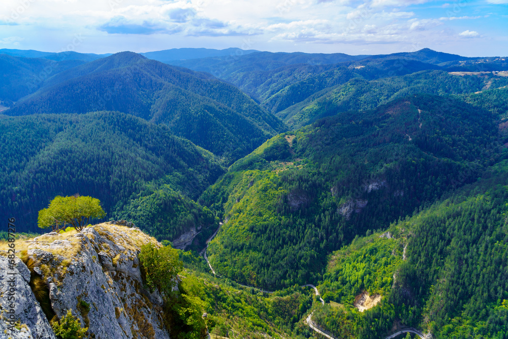 Buynovo River Gorge landscape, from the Eagle Eye
