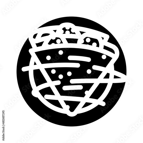 duck confit french cuisine glyph icon vector. duck confit french cuisine sign. isolated symbol illustration