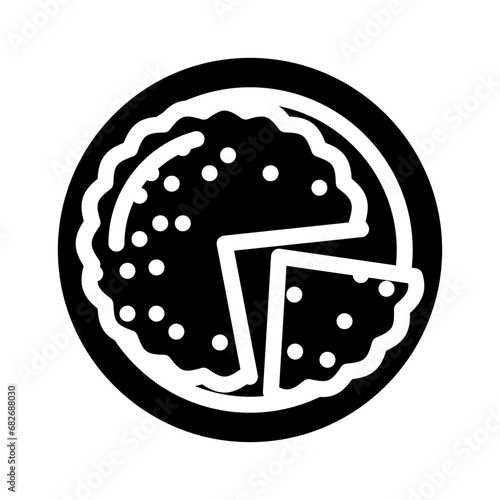 quiche lorraine french cuisine glyph icon vector. quiche lorraine french cuisine sign. isolated symbol illustration