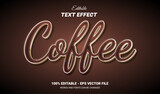 coffee editable text effect