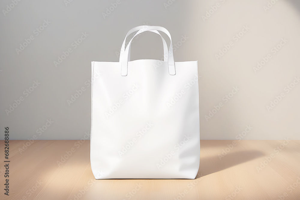Mockup of a white tote bag for designers and merchants Mockup of a white tote bag for designers and merchants
