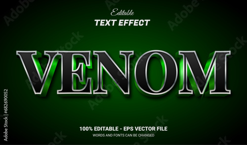 venom editable text effect